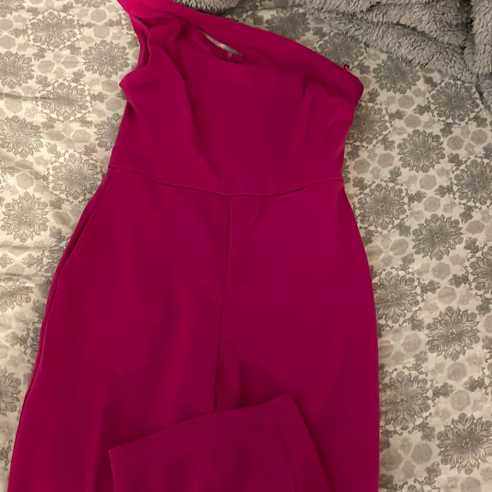 M Crystal Sky Fuscia Single Strap Jumpsuit